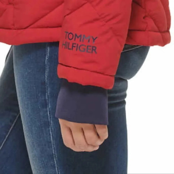 Tommy Hilfiger Ladies' Packable Jacket Red Medium NWT - Picture 8 of 10